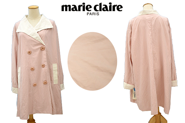 A-4485* free shipping * new goods *marie claire Mali * clair * spring autumn o-tam spring coat pastel pink Ars ta- coat 9 number M