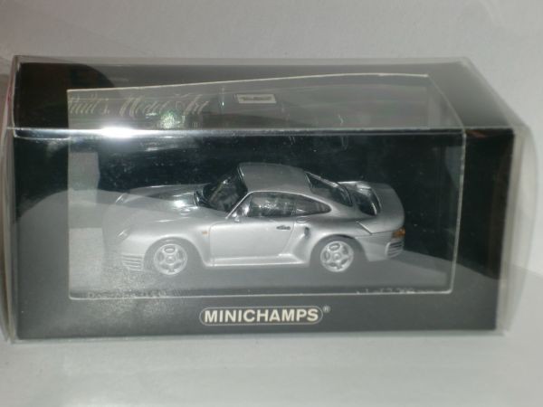 ☆1/43 MINICHAMPS Porsche 959 1987 銀