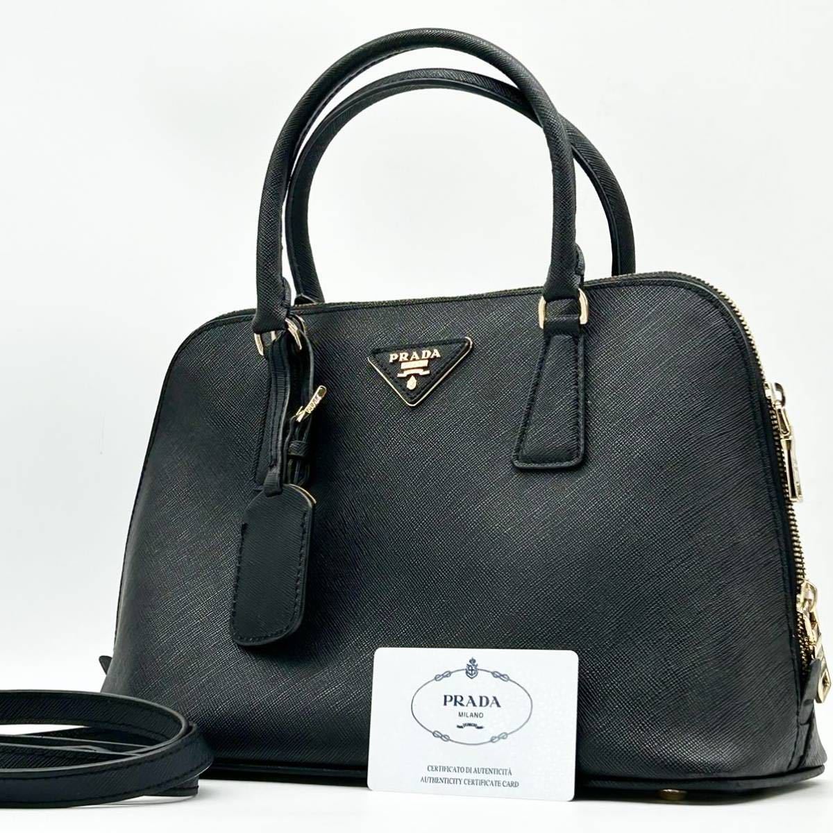1円○極美品○PRADA プラダ 2way ドーム型 ハンドバッグ 1円○極美品○PRADA プラダ 2way ドーム型 ハンドバッグ