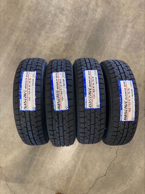 §送料税込み 4本 トーヨー TOYO OBSERVE GARIT GIZ 155/65R14 75Q 新品2023年製 スタッドレス 155/65-14 冬用 N-BOX/N-WGN/N-ONE_画像1