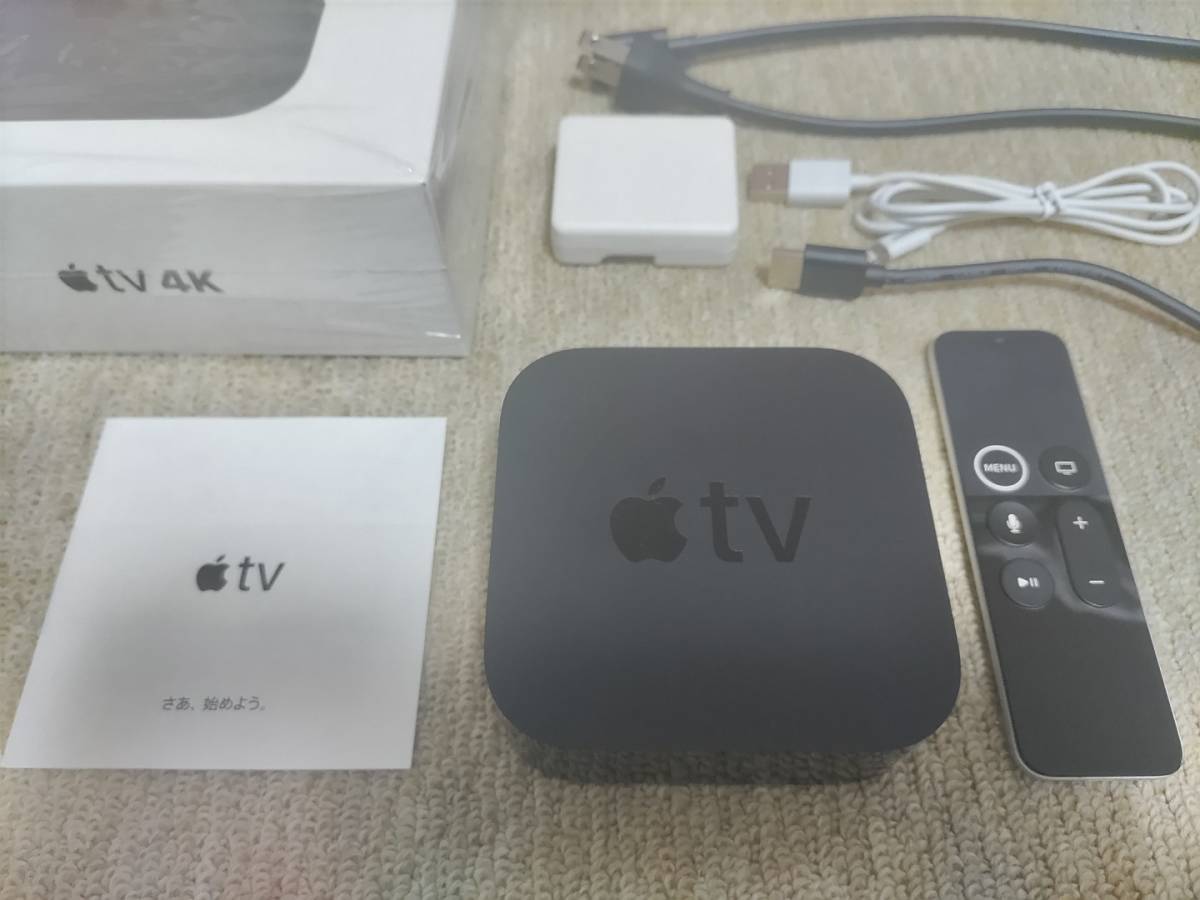 Apple TV 4K 64GB MP7P2J/A 第1世代 A1842 tvOS17.1 中古_画像1