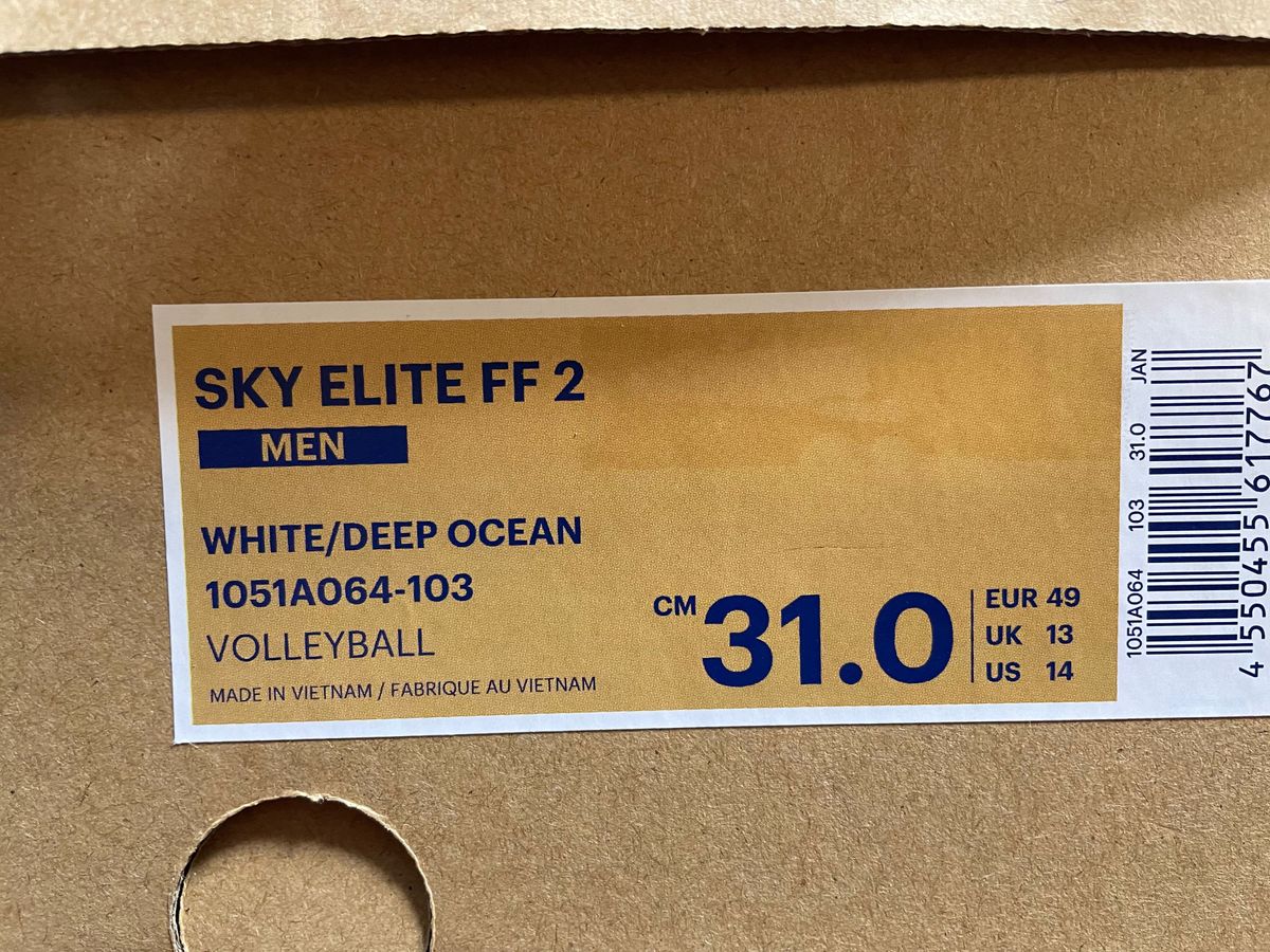 【値下げ】[アシックス] バレーボールシューズ SKY ELITE FF 2 メンズ 31cm