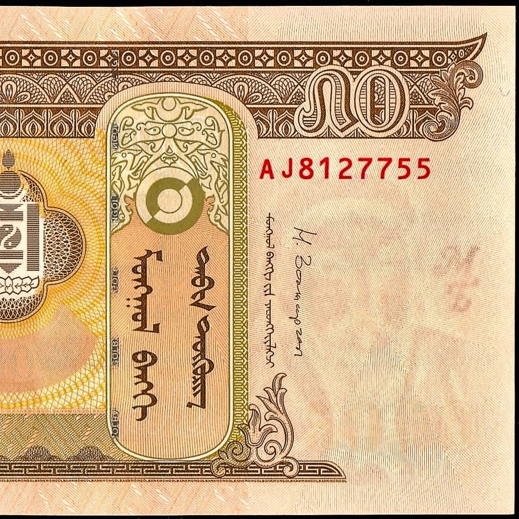 モンゴル 50トゥグルグ紙幣 2013年 135mm×66mm　＜AJ8127755＞_画像4