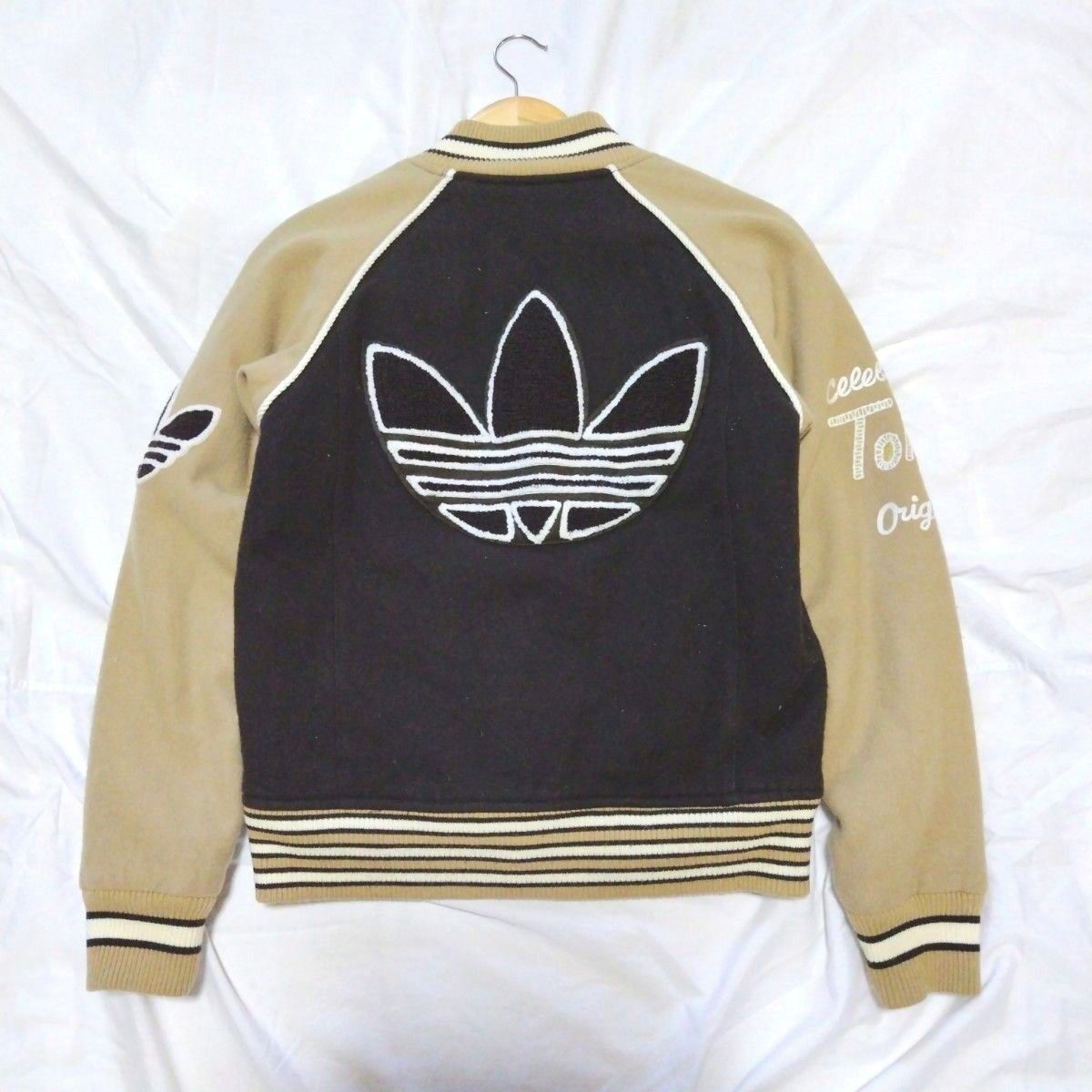 アディダスadidas originals 原宿3周年記念 スタジャン/アウター/ブルゾン/ジャケット/トレフォイル/限定品