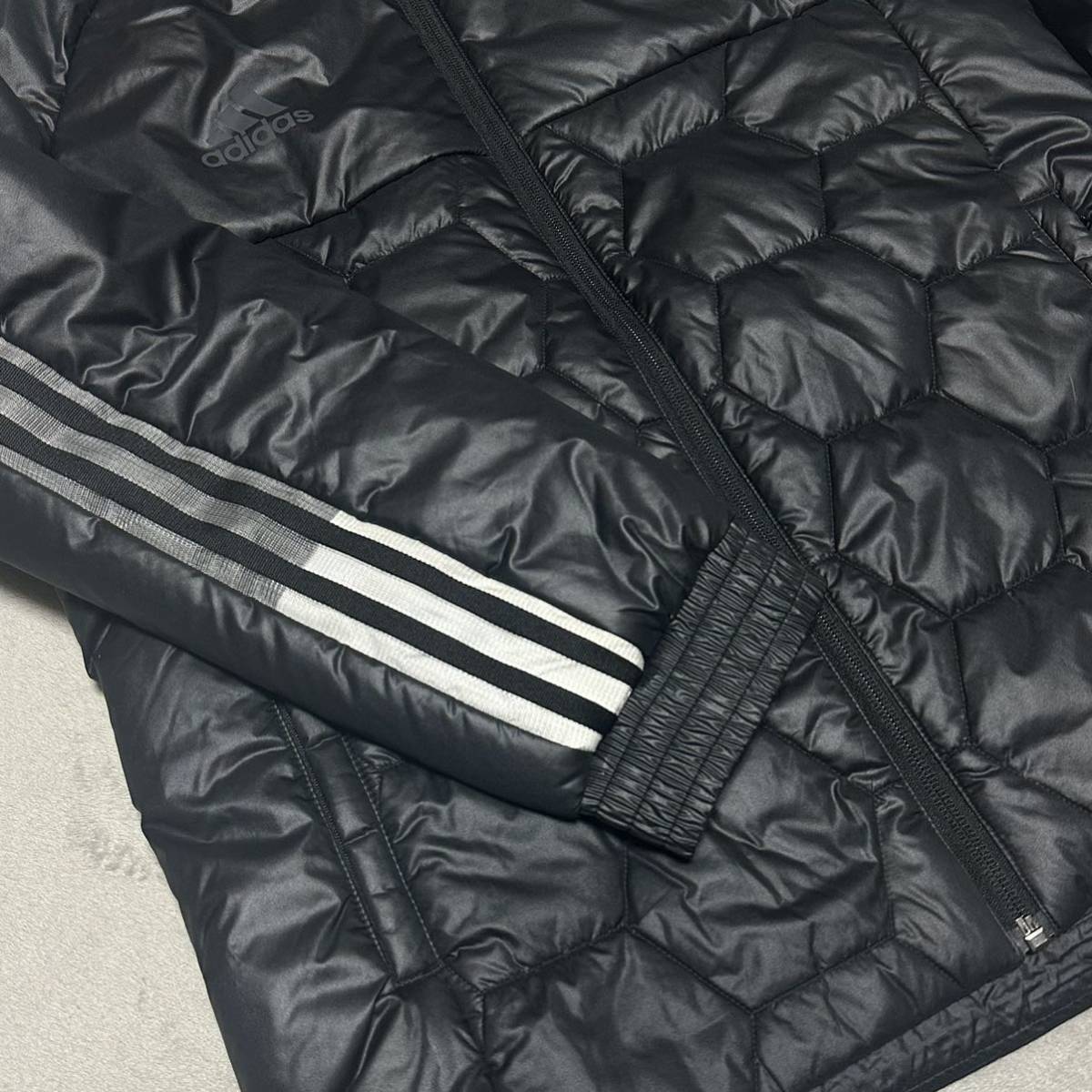 16,500円 Lサイズ 新品 adidas TANGO テック パデッドジャケット 秋冬 保温 中綿 リフレクター タンゴ Padded Jacket サッカー 黒 ブラック_画像5