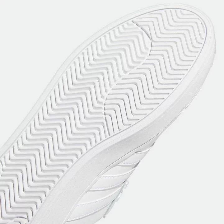 26.5cm 新品 adidas STREETCHECK M ストリートチェック メンズ 天然皮革 レザー スニーカー CLOUDFOAM クッション 白 トリプルホワイト_画像9