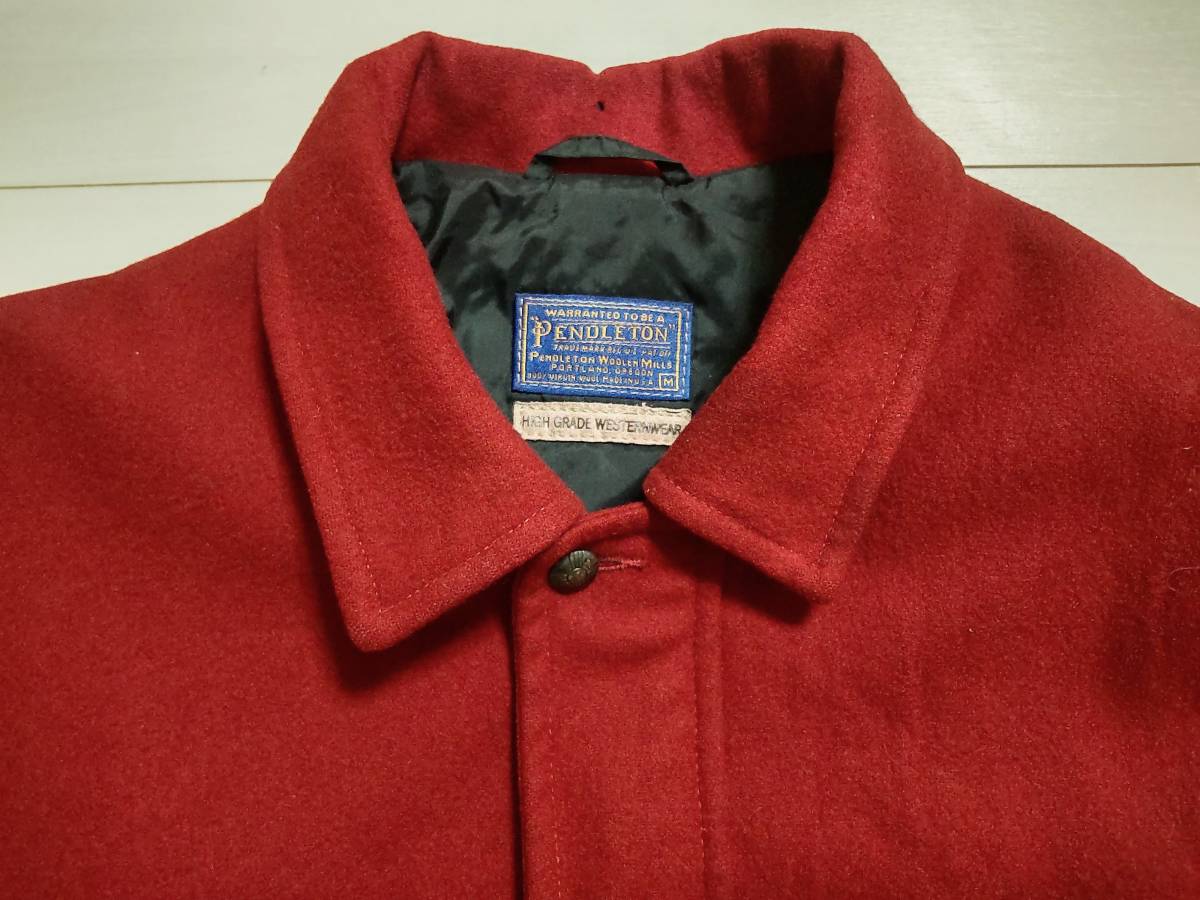 ★オールドモデル　US製　ペンドルトン　Pendleton　中綿ウールジャケット　★民族柄　★Thinsulate 3M使用　★90年代　★難有