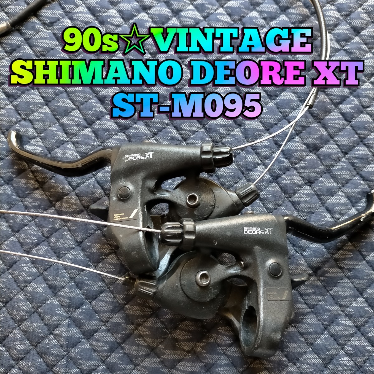 【90s初期☆ビンテージ】SHIMANO DEORE XT ST-M095 オールドMTB シフター ブレーキレバー