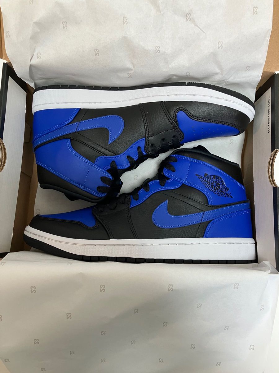 NIKE AIR JORDAN1 MID BLACK/HYPER ROYAL ナイキ エアジョーダン1 ハイパーロイヤル 27cm