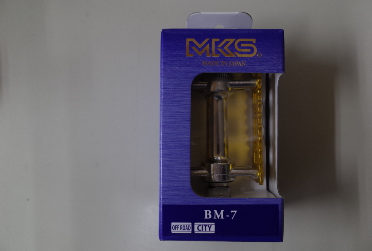 MKS(三ヶ島)　BM-7 ペダル　ゴールド_画像2