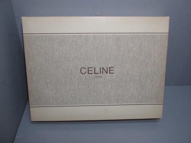 未使用★CELINE★セリーヌ ニューサルキー サイズ140cm×240cm 綿100％ シーツ ブルー_画像9