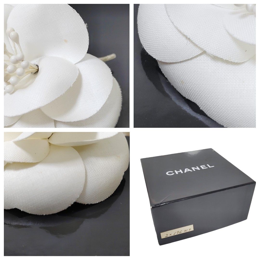 シャネル CHANEL カメリア ブローチ コサージュ ピン ホワイト シャネル CHANEL カメリア ブローチ コサージュ ピン ホワイト