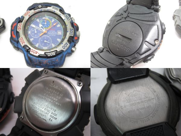 大量まとめ 腕時計 14本セット カシオ PRO TREK wave ceptor シチズン SUUNTO PRW-1000J 1500YJ SPF-40 PRG-50 ATC-1100_画像6