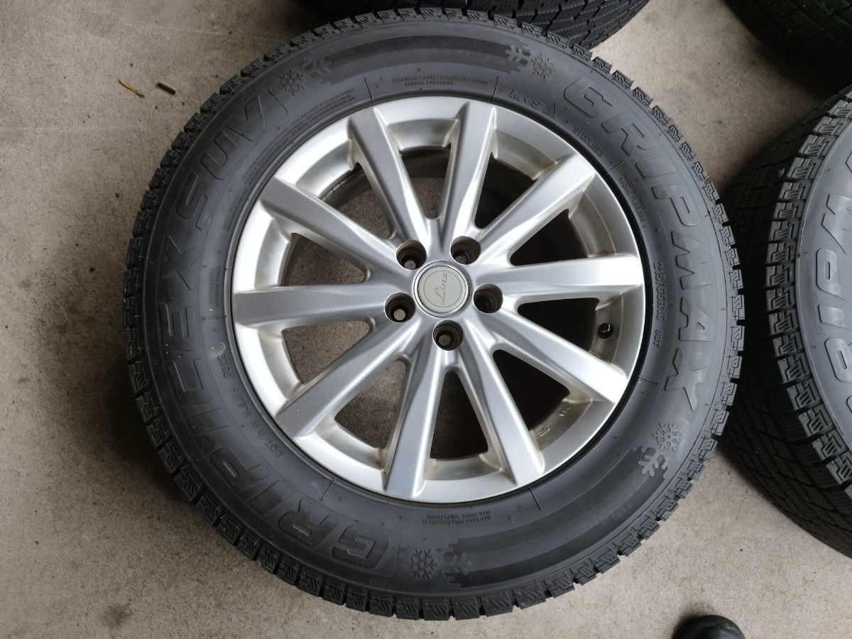 【即決】22年製☆GRIPMAX☆GRIPICEXSUV☆215/65R16☆6.5J☆ET46☆フォレスター☆アウトバック☆PCD100☆スタッドレス☆管理：311263