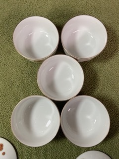 ☆たち吉　捻梅　蓋付お茶呑茶碗（桐）茶器　中古美品☆_画像5