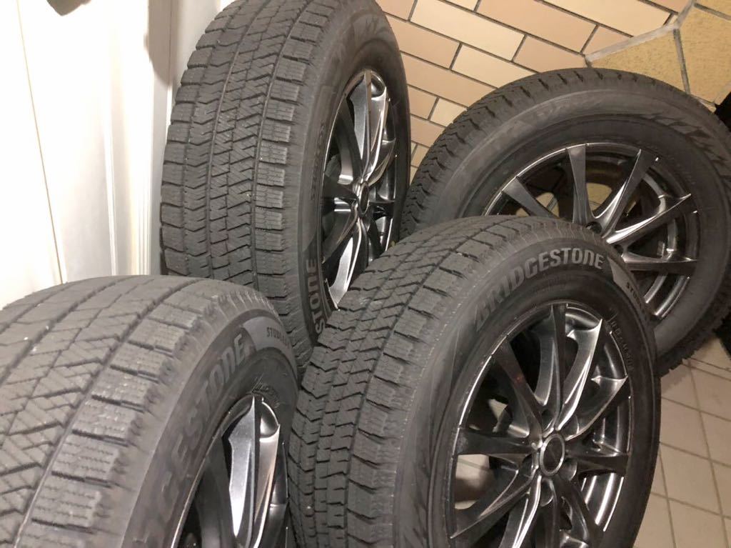 ◆★イボ付きバリ山スタッドレスVRX2付き◆16インチSET ★215/65R16★6.5J+38★アルファード/ヴェルファイア★中古/即決/ブリザック/2021年_画像10