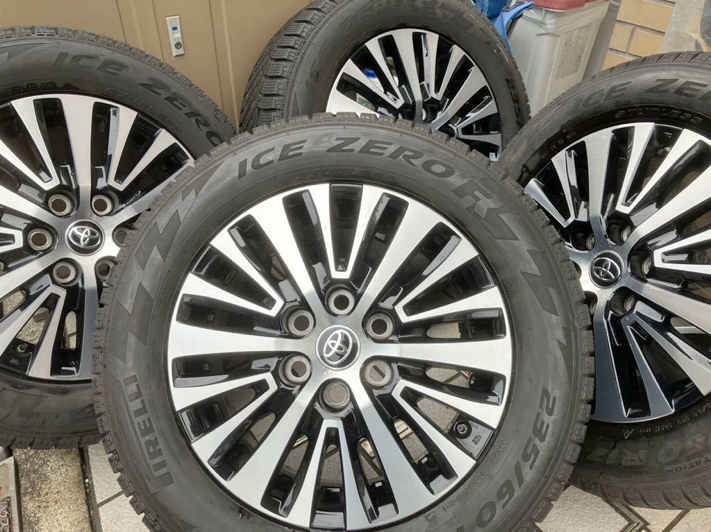 ★グランエースに！バリ山スタッドレス付★17インチスタッドレスタイヤホイールSET★235/60R17/★PCD130-6H★_画像1