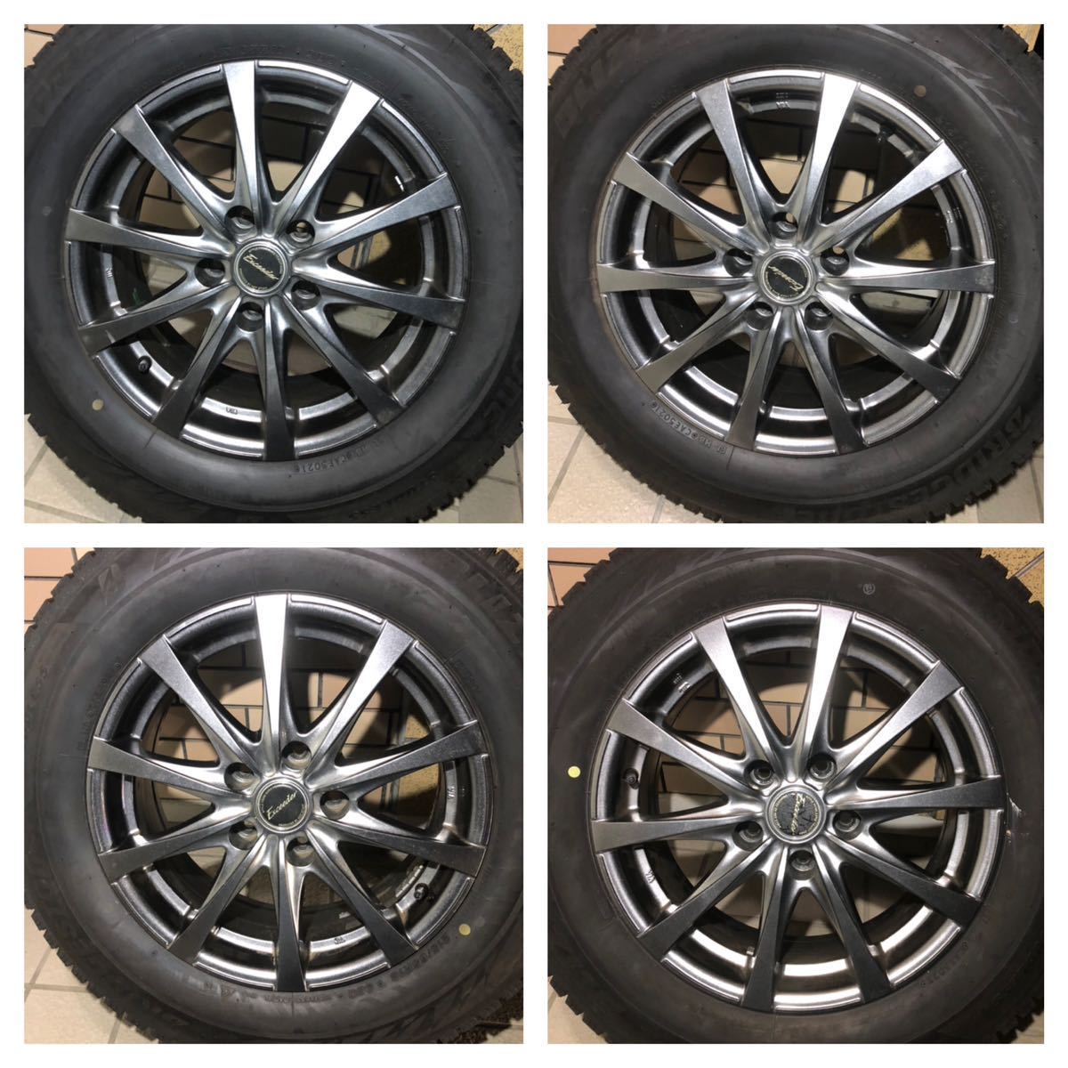 ◆★イボ付きバリ山スタッドレスVRX2付き◆16インチSET ★215/65R16★6.5J+38★アルファード/ヴェルファイア★中古/即決/ブリザック/2021年_画像2