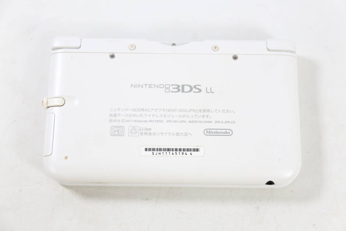 管111604/1円〜/動作確認/ニンテンドー3DS LL SPR-001(JPN) 本体 ホワイト/_画像2