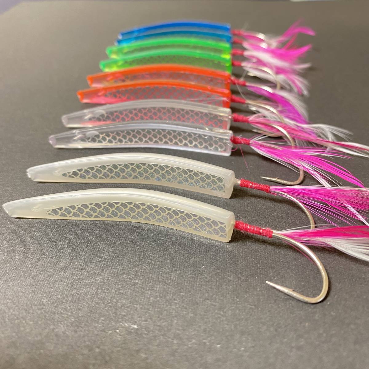  bow angle 60mm( total length 82.) 10ps.@5 color set Surf Toro - ring blue thing lure 