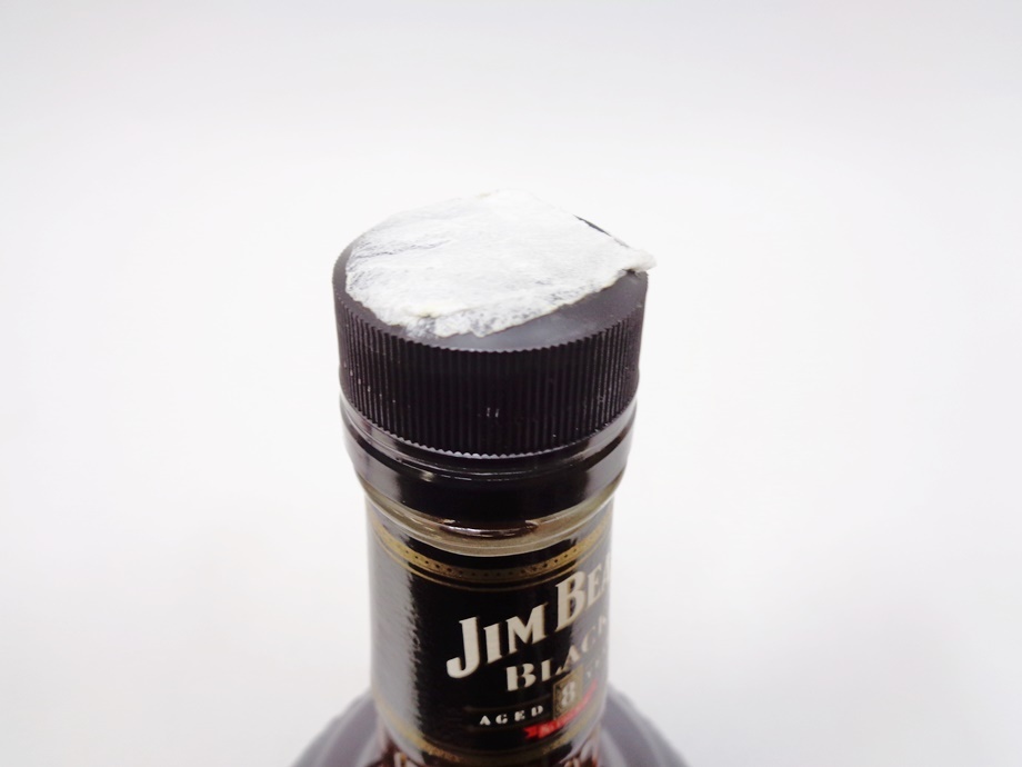 未開栓 JIM BEAM BLACK AGED 8YEARS 1000ml ロックグラス付き ウィスキー 43% Alc ジムビーム ブラック 8年 1リットル 未開封 バーボン 酒_画像4