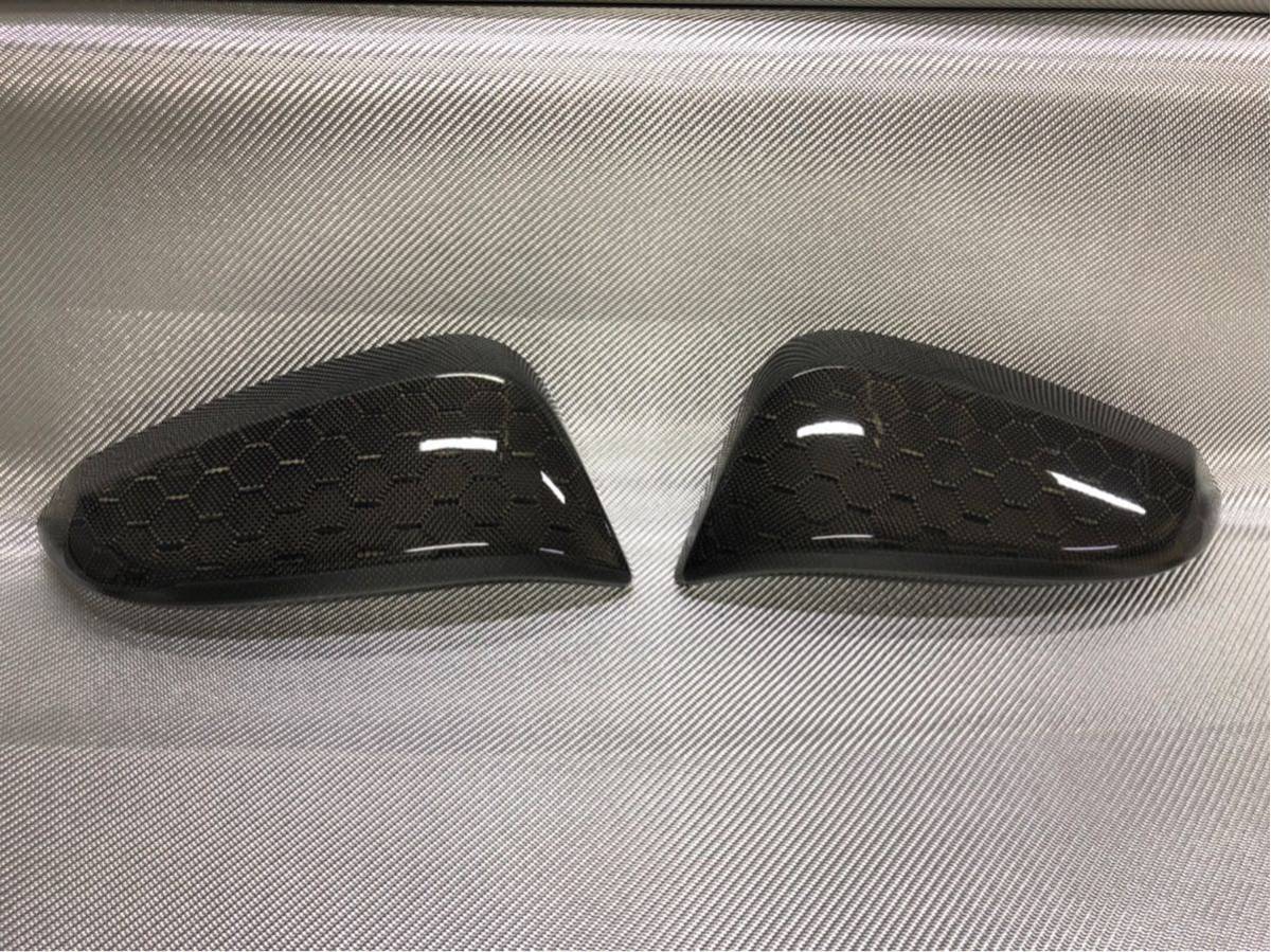  Toyota 60 series / 80 series Harrier [ real carbon | honeycomb weave ] door mirror cover mirror finish 