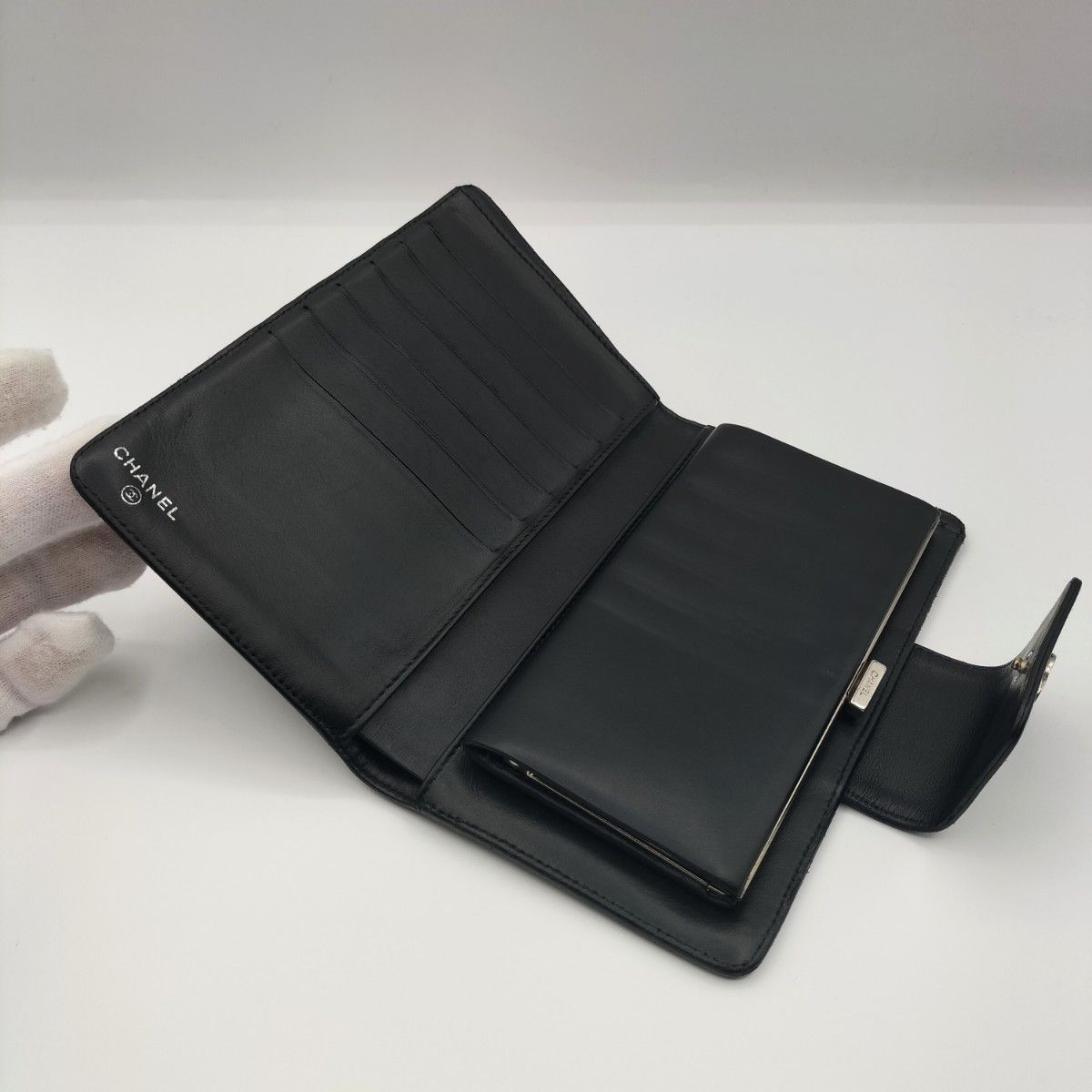 美品 シャネル アイコンライン 長財布 ブラック|Yahoo!フリマ(旧