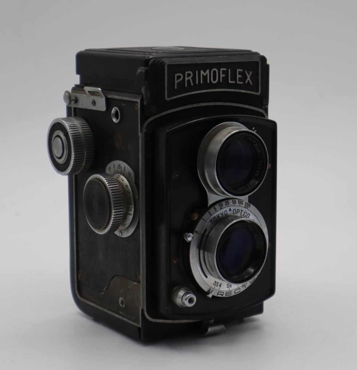 【二眼レフ・コレクションに】PRIMOFLEX RECTUS 75mm f3.5 レトロカメラ 中判カメラ 送料無料_画像2