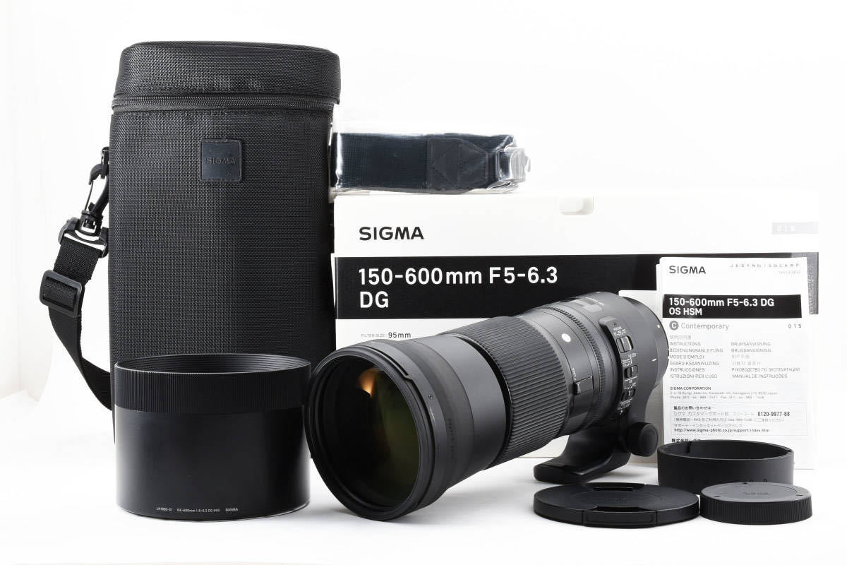【美品】 シグマ SIGMA 150-600mm F5-6.3 DG OS HSM Contemporary キャノン用 【元箱付き】 【動作確認済み】 #895_画像1