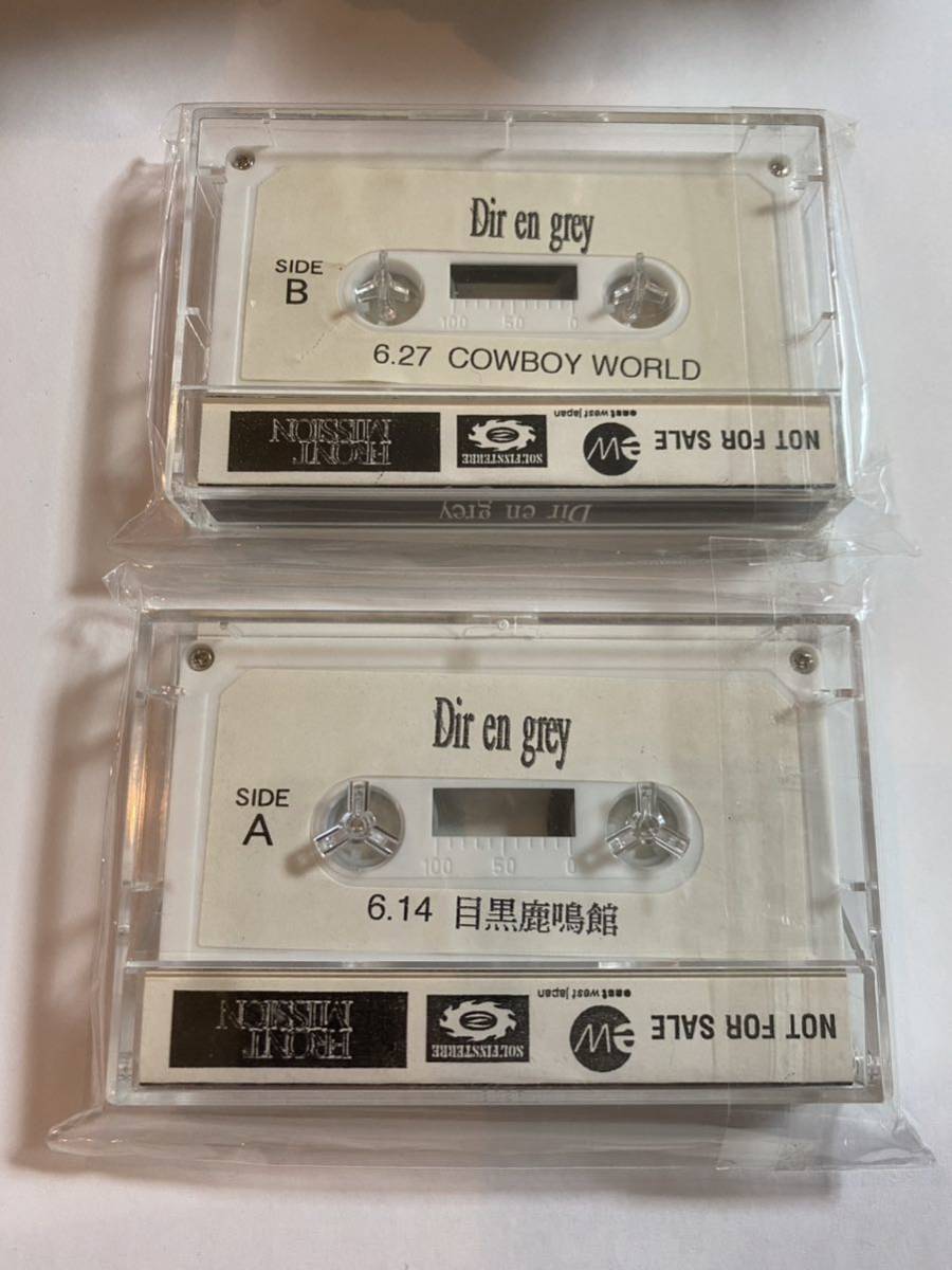 ★Dir en grey 1997.6.14 目黒鹿鳴館&6.27 COWBOY WORLD配布メッセージテープセット★_画像2