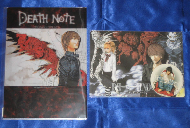 未開封新品【DEATH NOTE　クリアファイル/下敷き（ステッカー付き）】小畑健　デスノート　_画像1