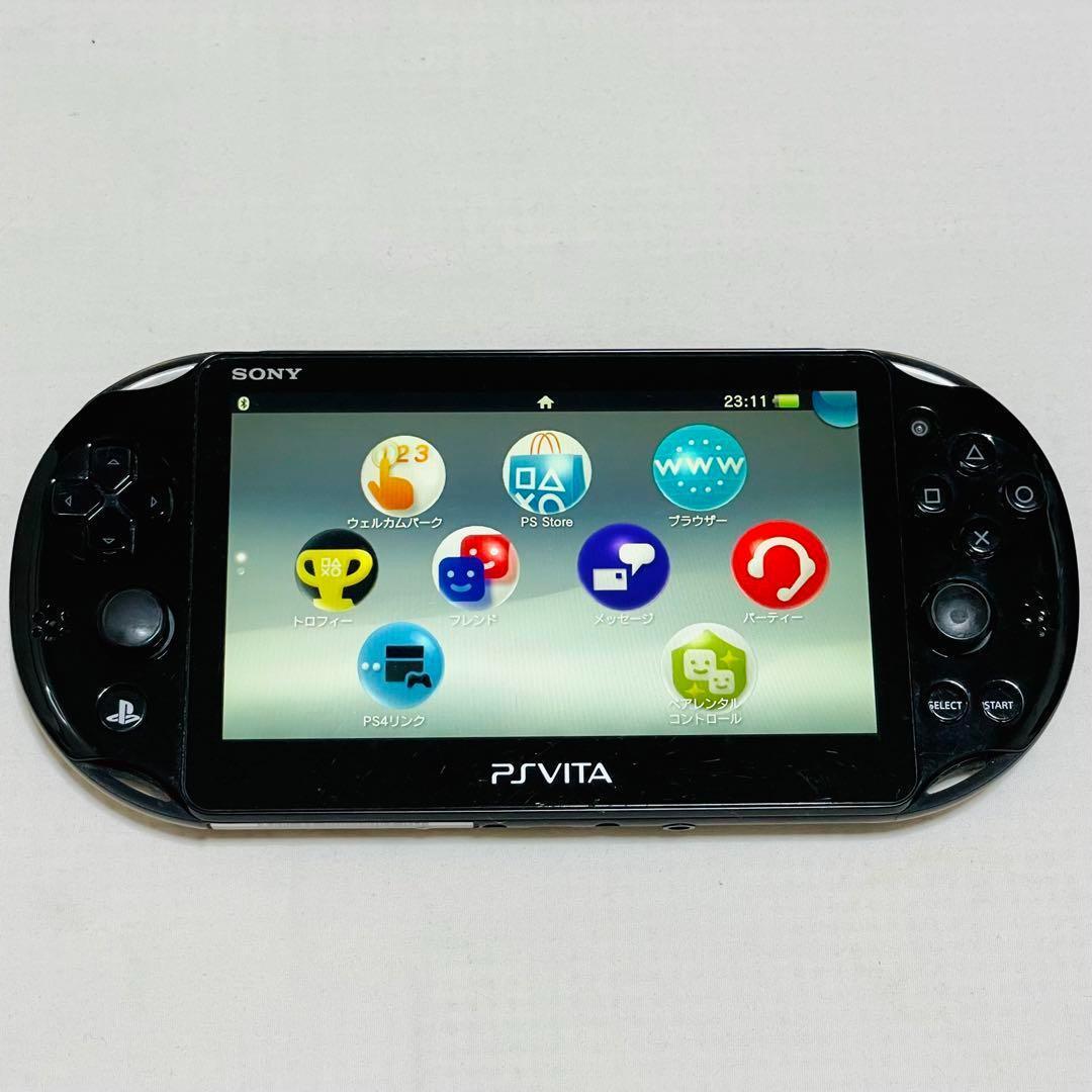 少々難あり【中古】SONY PlayStation Vita ブラック PCH-2000 PS VITA ソニー プレイステーション ビータ ゲーム機  初期化済み 001