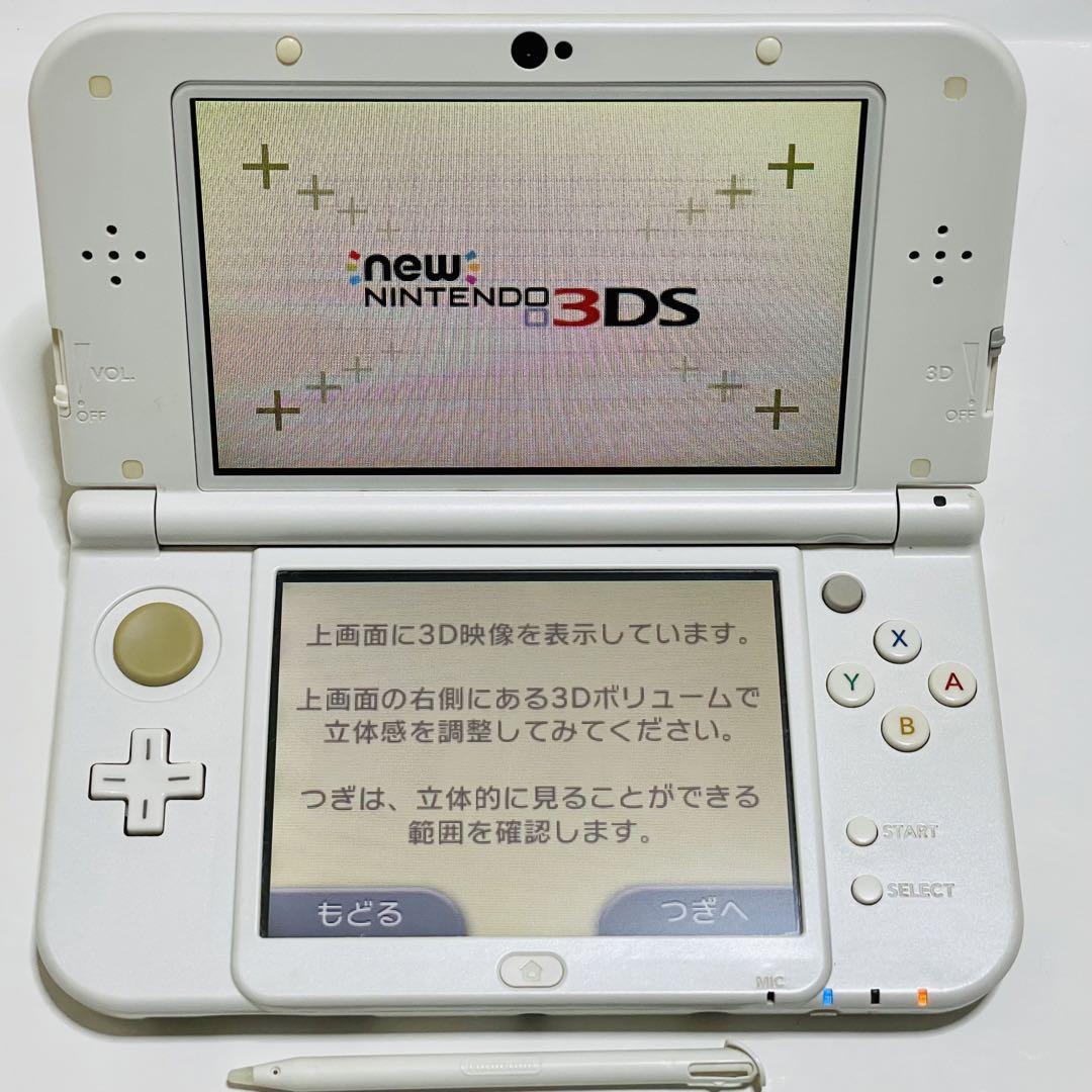 New ニンテンドー 3DS LL 本体 パールホワイト 11 10 0-43J 動作確認済