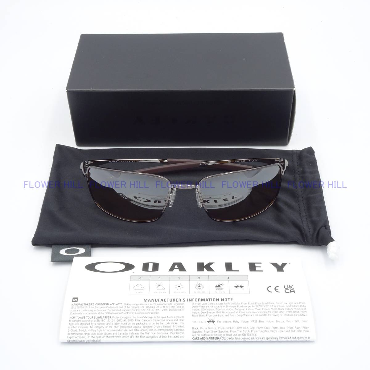 【新品・送料無料】 オークリー OAKLEY 偏光サングラス メタルフレーム SQUARE WIRE 4075-06 メンズ レディース