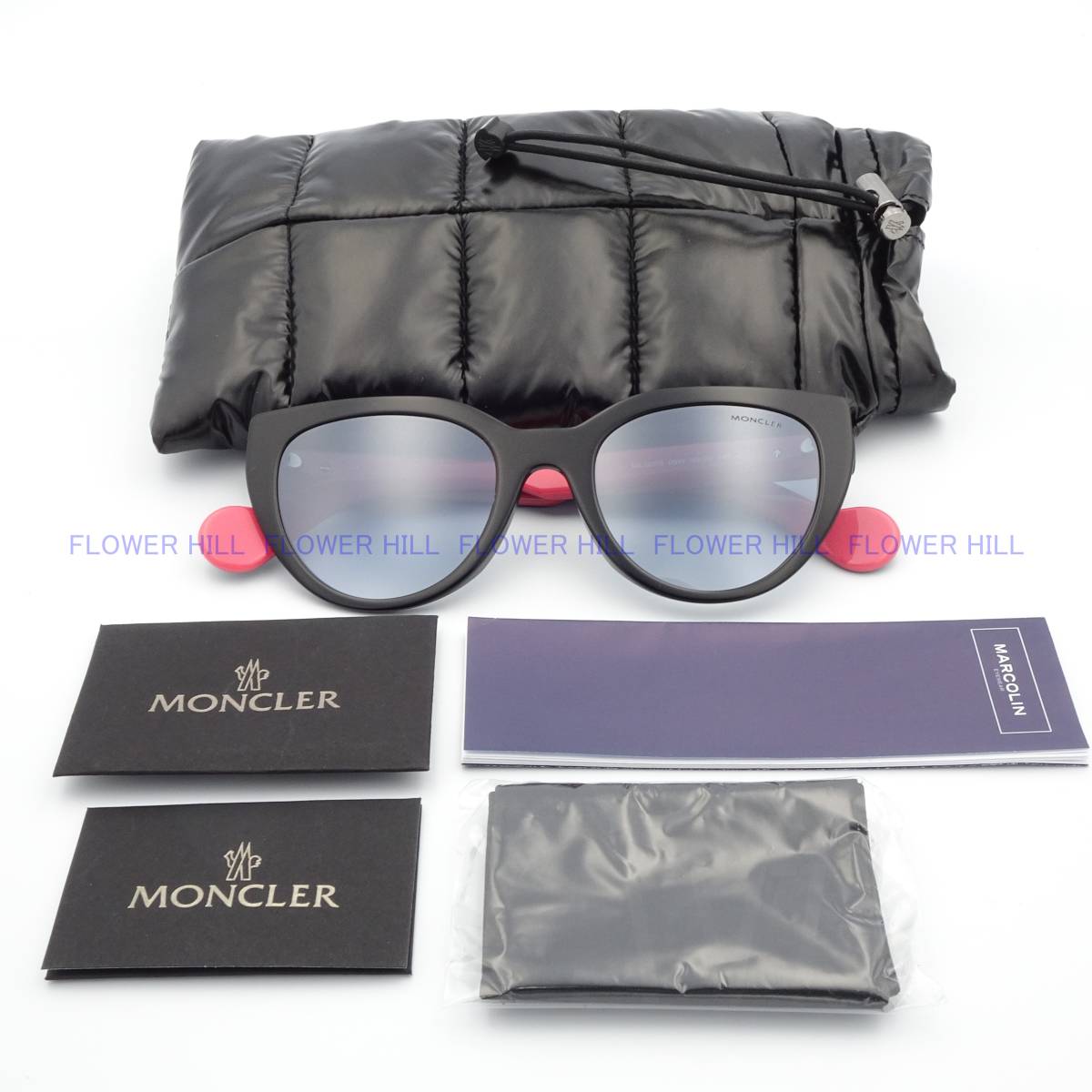 【新品・送料無料】モンクレール MONCLER サングラス ブラック・ピンク ML0076 05W キャットアイ イタリア製 メンズ レディース_画像10