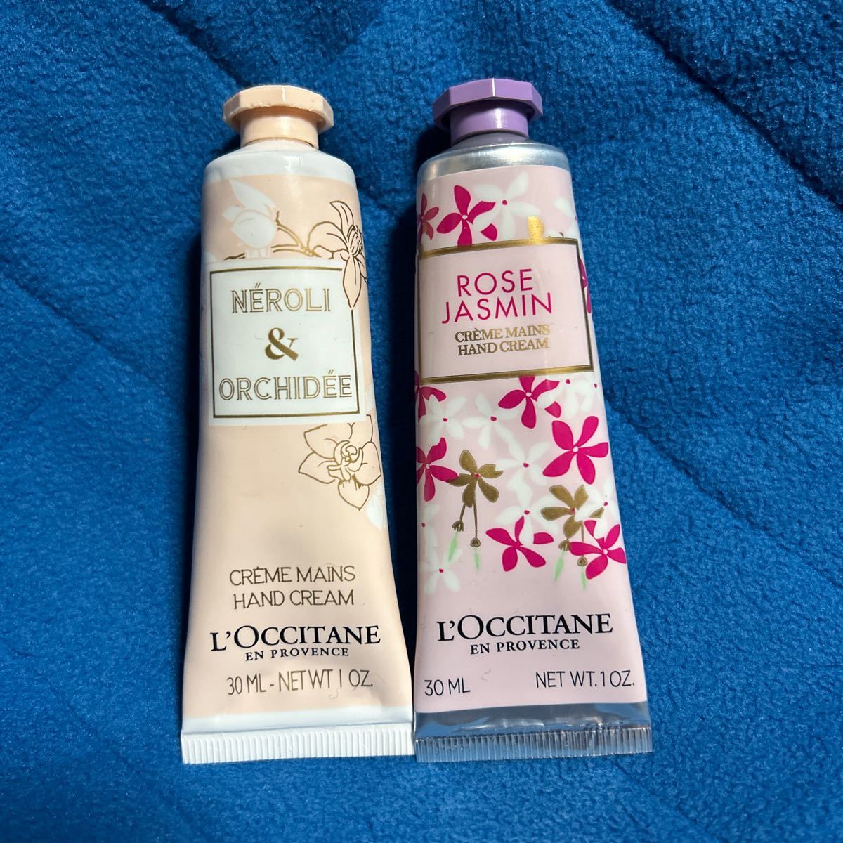 L'OCCITANE ロクシタンハンドクリーム ネロリオーキデ&ローズジャスミン30ml 2本セット_画像1