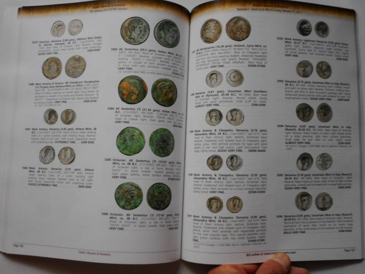 .*117511*book@-561 old coin old book publication foreign book NYINC AUCTIONS 2013 year 01 month 