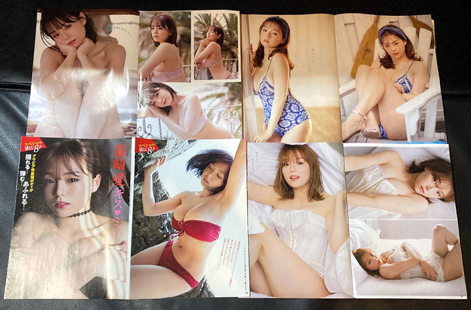 ★篠崎愛 グラビア雑誌切り抜き 32P表紙 ピンナップ ふろくDVD★_画像4