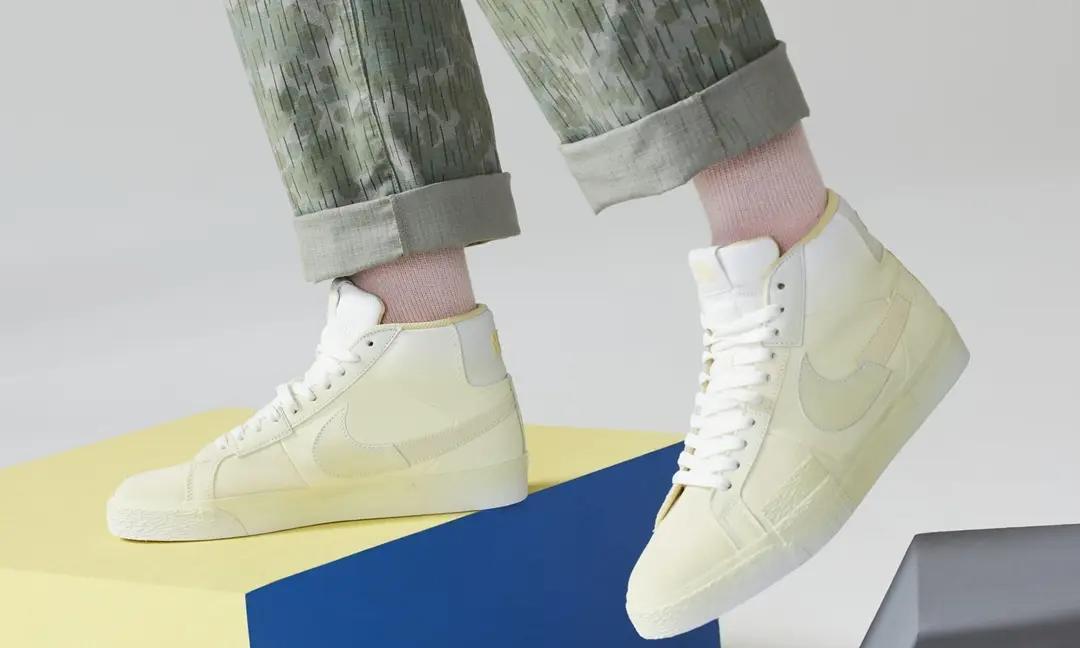 新品　27㎝ ナイキ SB ズーム ブレーザー ミッド レモンウォッシュ メンズ NIKE SB ZOOM BLAZER MID PREMIUM “Lemon Wash”) [DR9087-700]_画像4