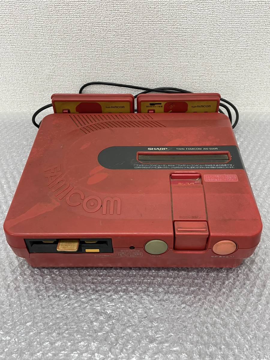 SHARP/シャープ/TWIN FAMICOM/ツインファミコン/本体のみ/ディスクシステム/レトロゲーム/AN-500R/1126e_画像1