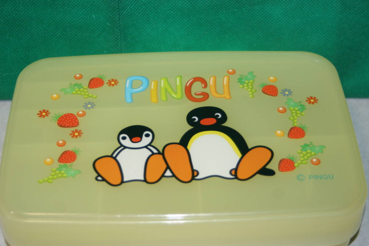 PINGU ピングー & PINGA ピンガ 2段式 裁縫箱 ソーイングボックス 黄色 プラスチック製品 ミササ製品 約5.5cm×22cm×15cm 小物入れにも_画像2