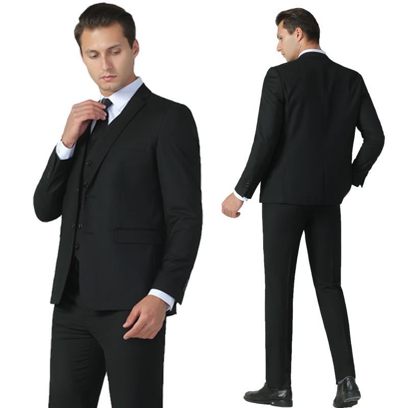 スーツ メンズ 3ピースセット ベスト 上下セット ビジネススーツ 礼服 送料無料 新品_画像2
