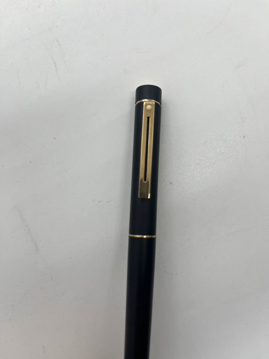 【美品】SHEAFFER シェーファー 万年筆 タルガ 14K 14金 AUST585 ヴィンテージ マットブラック 文房具 ペン マーカー ネーム入り_画像4