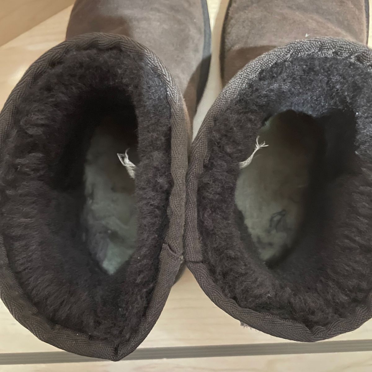 アグ ムートンブーツ ブーツ ショート ムートン 焦茶 ブラウン 茶色 23cm UGG ボア