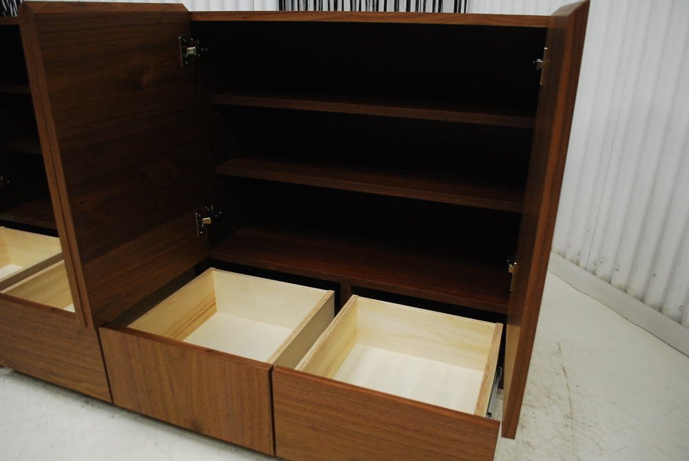  great special price outlet exhibition goods free shipping article limit reach immediately possible to use final product made in Japan high quality cabinet board walnut 