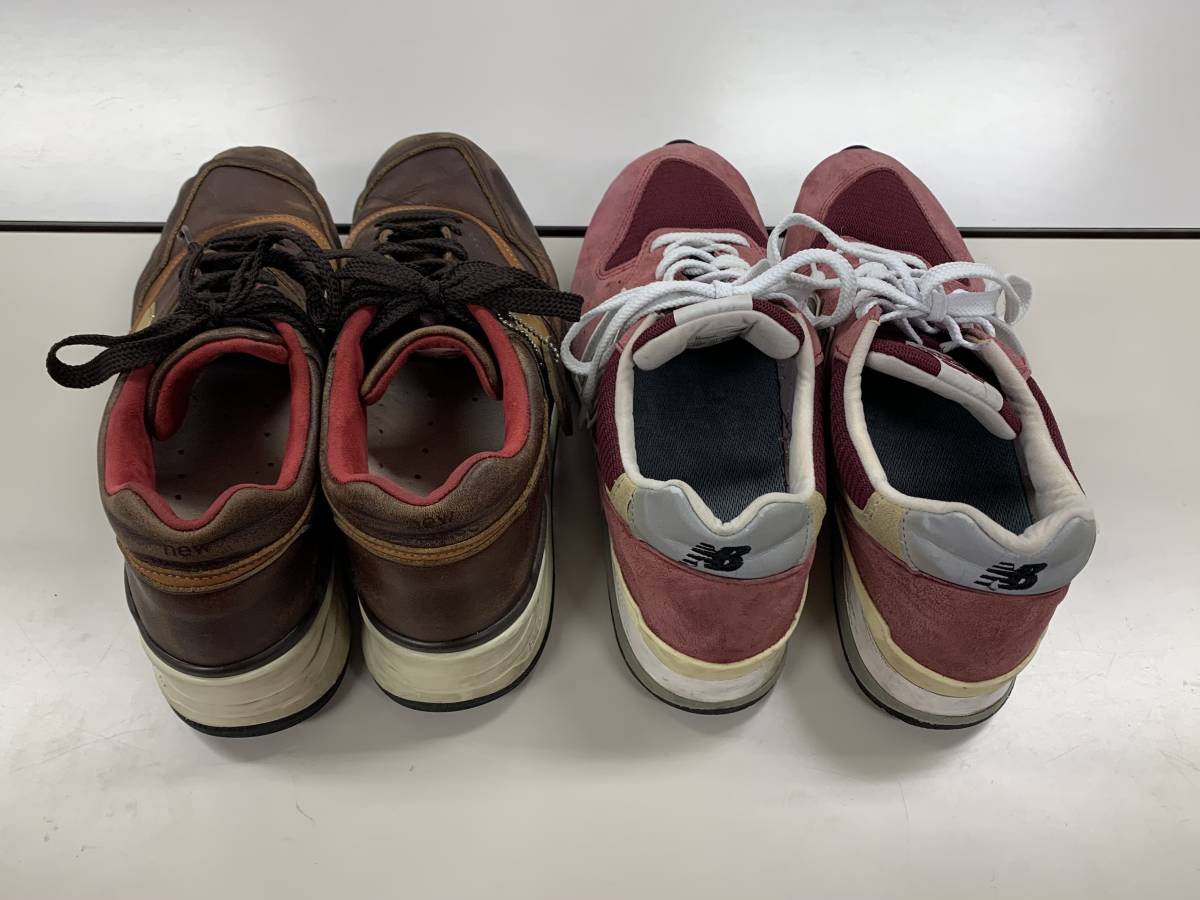 ニューバランス 996 997 MADE IN USA 30cm US12 HORWEEN レザー 革 ワイン NB ( UK atmos HECTIC AF1 AJ1 DUNK SUPREME RRL STUSSY_画像2