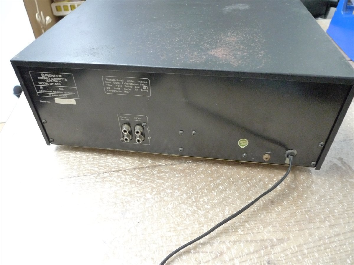 現状品 ジャンク PIONEER パイオニア　ステレオ　カセットテープデッキ CT-600 管理2013_画像3