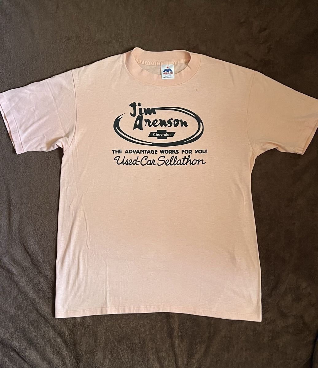 シボレー Tシャツ ディーラー アドバダイジング OLDSCHOOL アメ車 Chevy メイドインUSA Lサイズ アメカジ ホットロッド マッスルカー_画像1