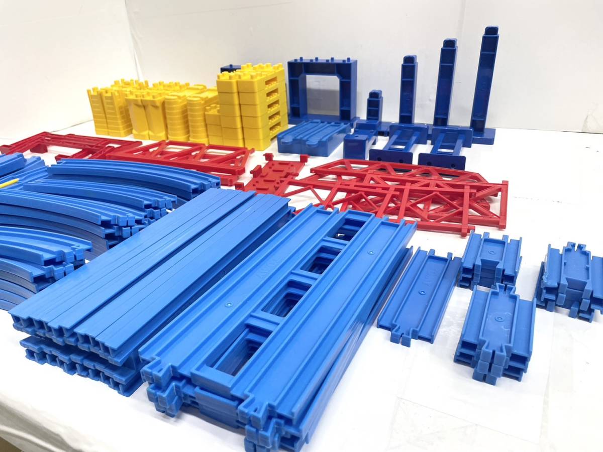  free shipping h54037 Plarail large amount se trail roadbed parts bending line divergence direct line . column mountain 2 row Junk present condition goods summarize 