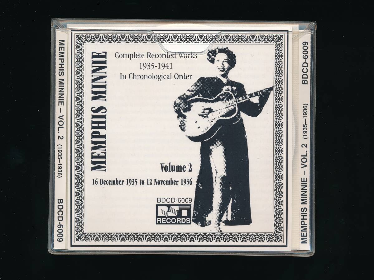 ☆MEMPHIS MINNIE☆VOLUME 2 (1935-1936)☆Complete Recorded Works 1935-1941 In Chronological Order☆1991年☆RST RECORDS BDCD-6009☆_画像1